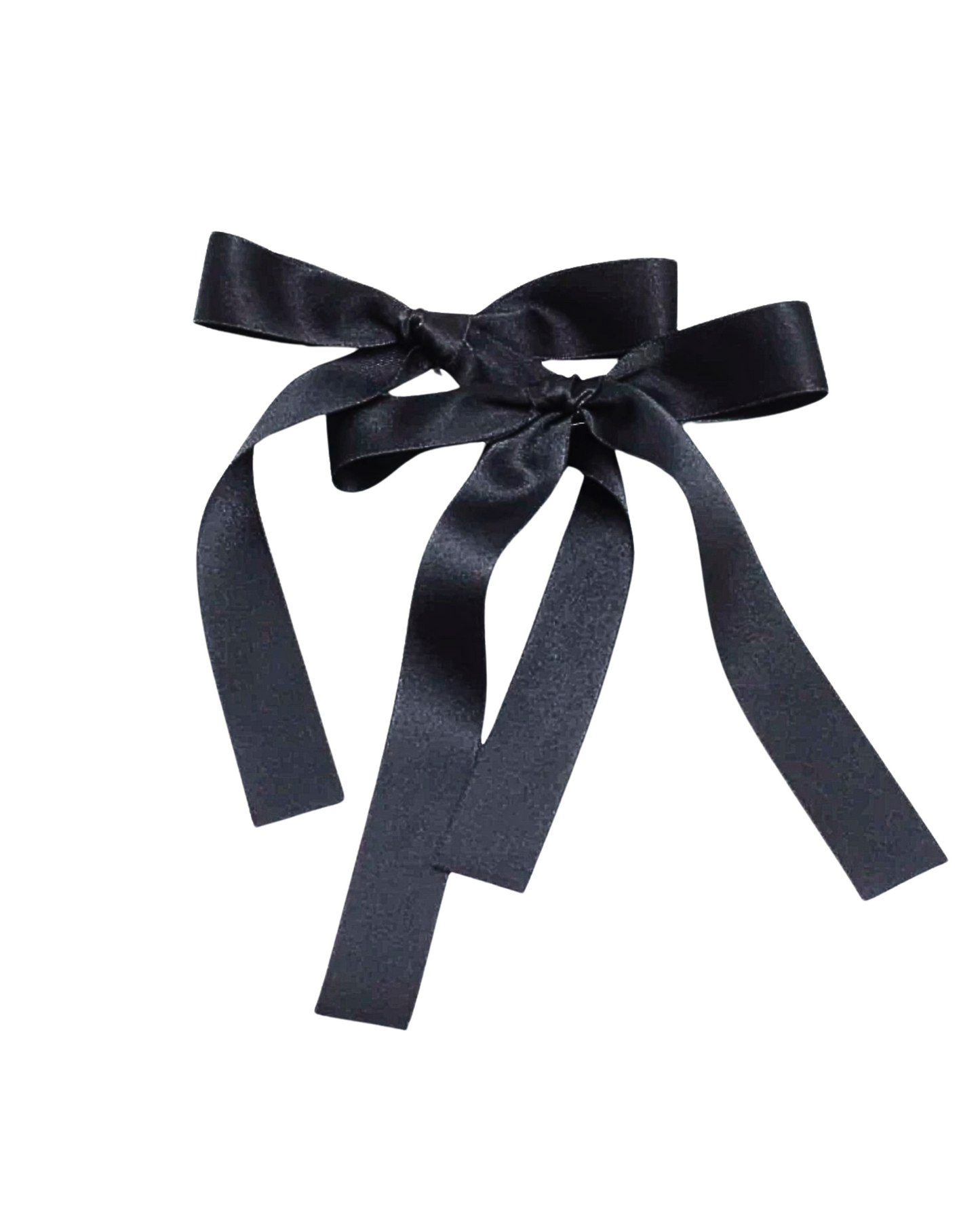Bow Down Hair Clips - Black