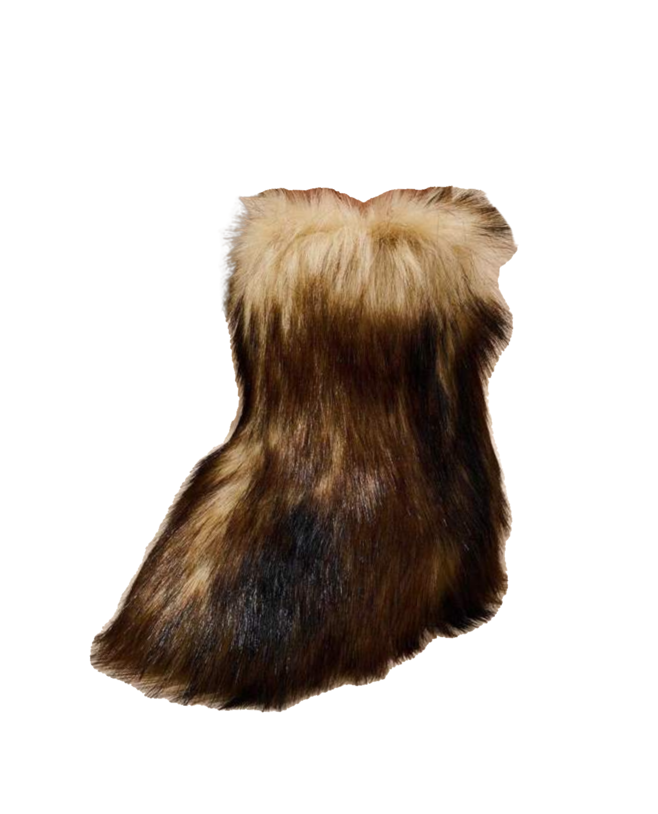 Warming Up Vegan Fur Boots - Brown