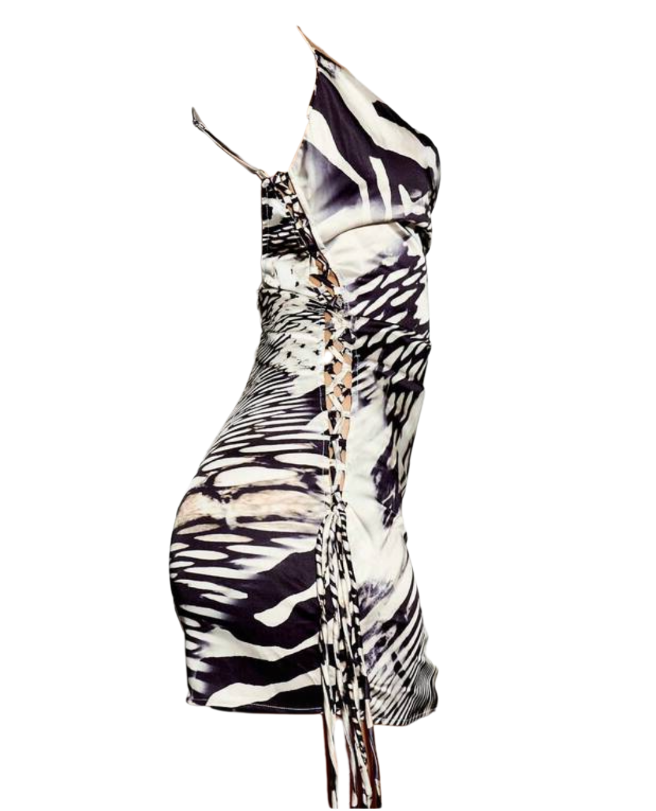 Eyes On Me Satin Mini Dress - White