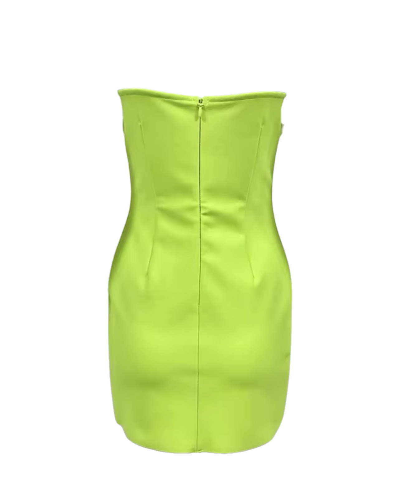 Flower Bomb Mini Dress - Lime Green