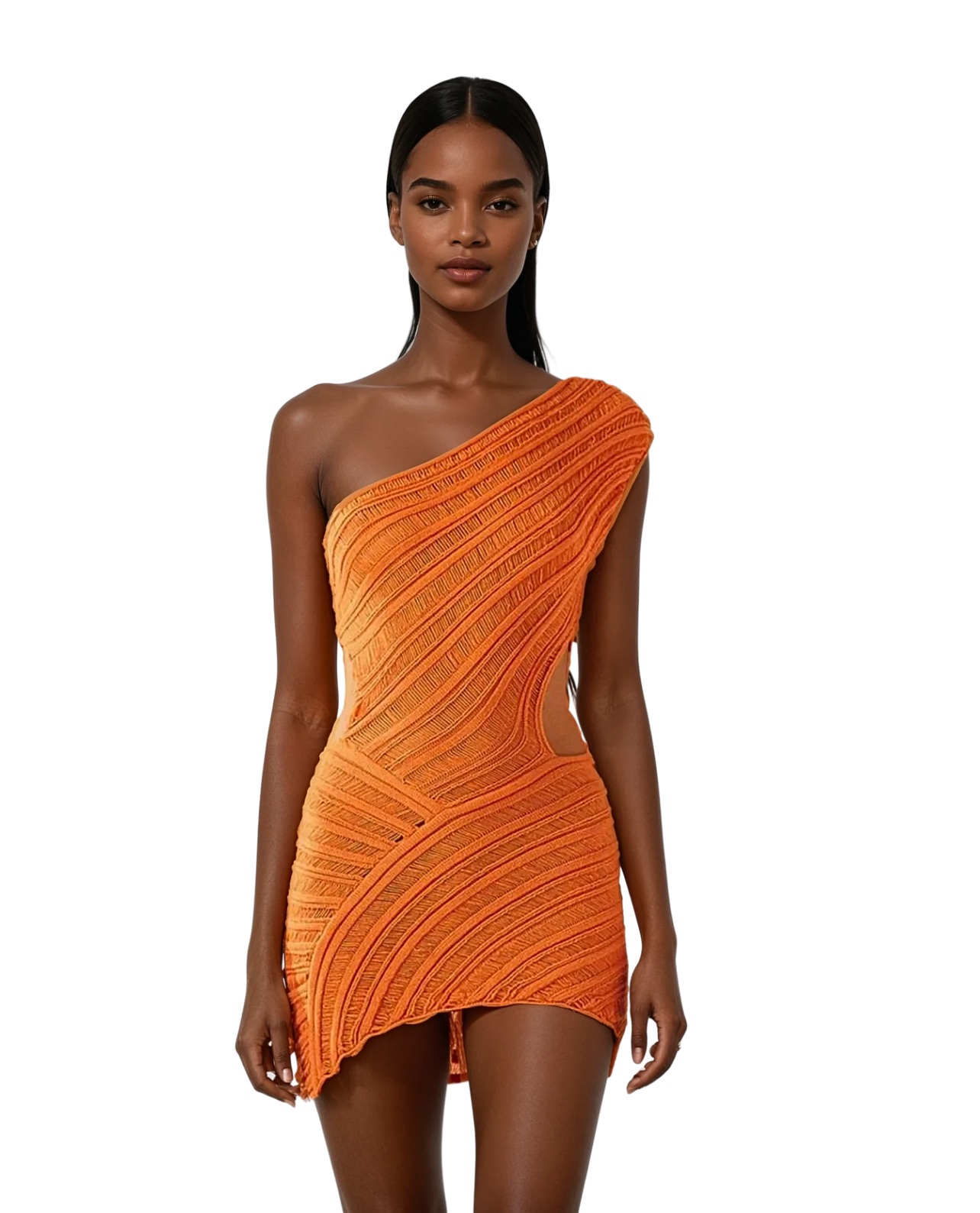 Unravel Mini Dress - Orange