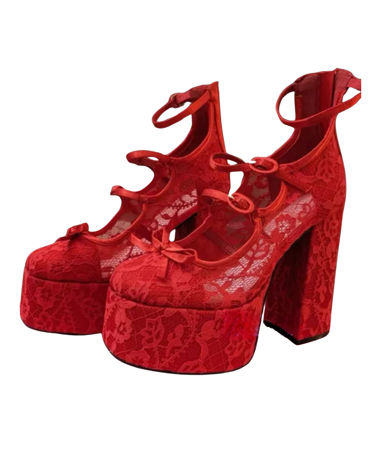Appeal Platform Heels - Red