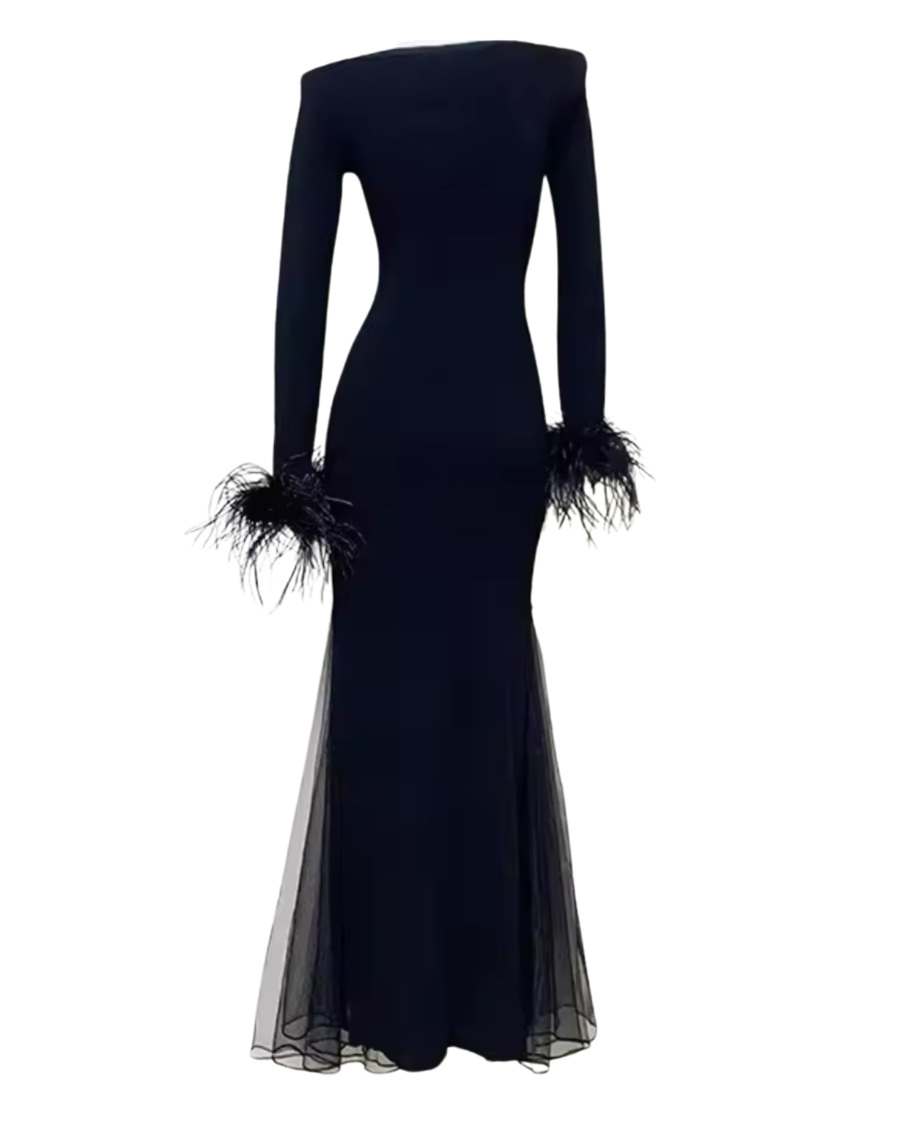 Morticia Maxi Sweater Dress - Black