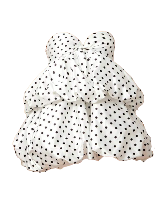 Penelope Strapless Mini Dress - White