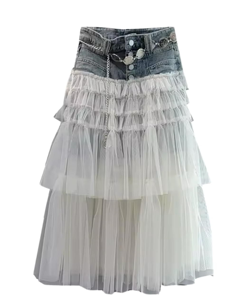 Daydreamer Tulle Maxi Skirt - White