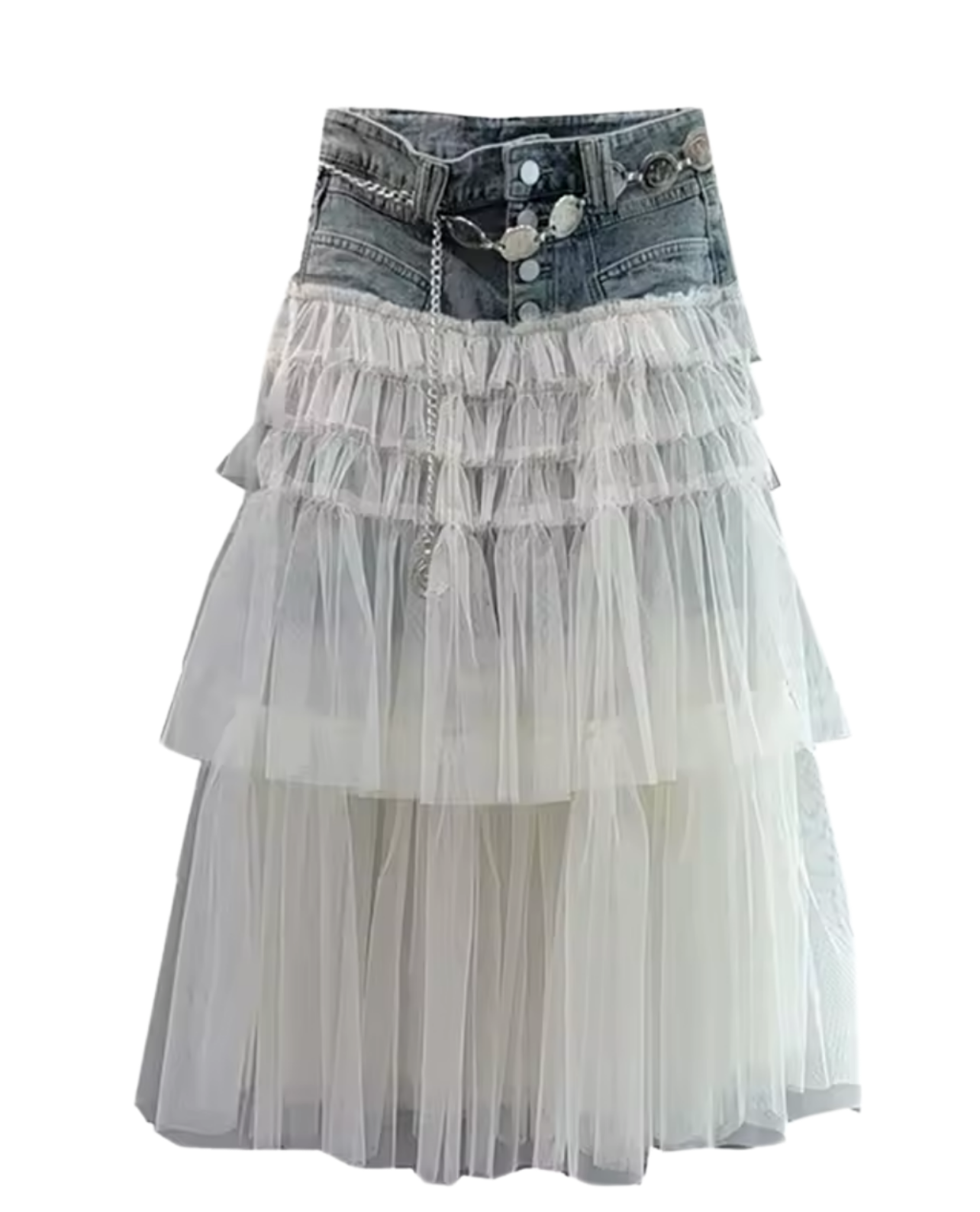 Daydreamer Tulle Maxi Skirt - White