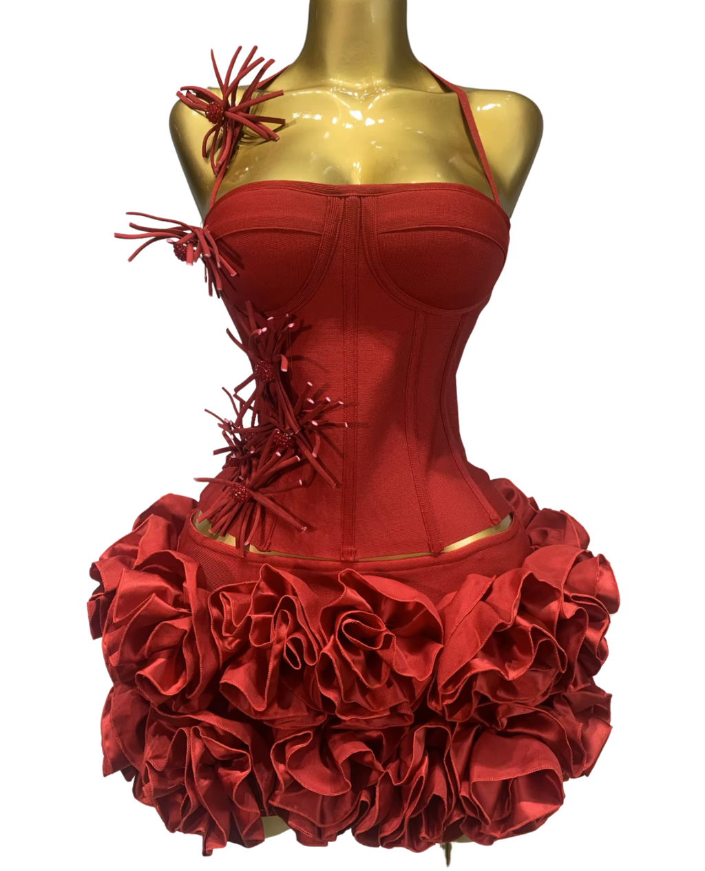 Reservation Only Mini Skirt Set - Black