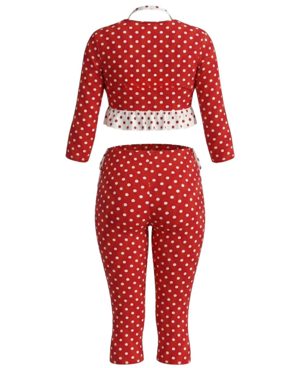 Minnie Capri Polka Dot Set - Red