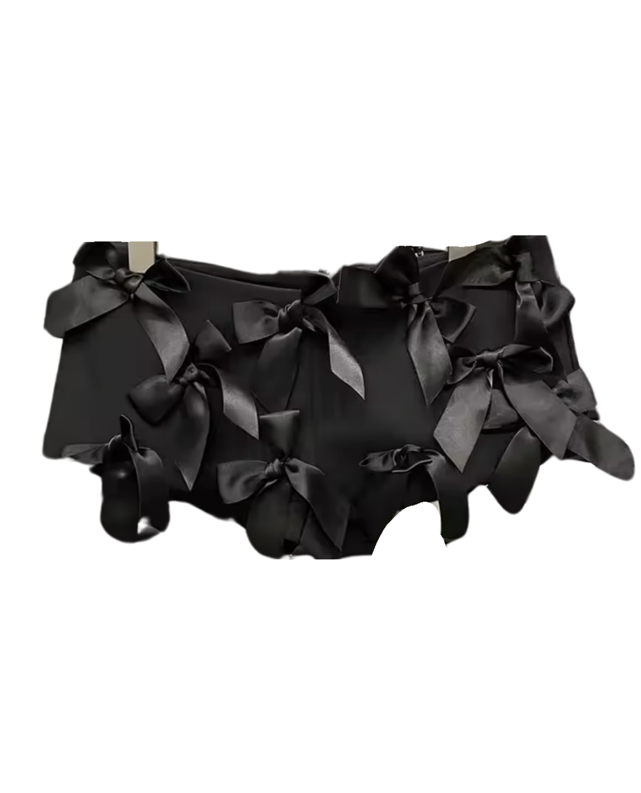 Not So Innocent Low Rise Micro Shorts - Black