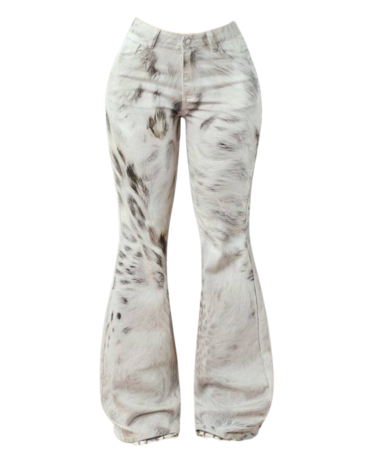 Instincts Flare Denim Jeans - Cream