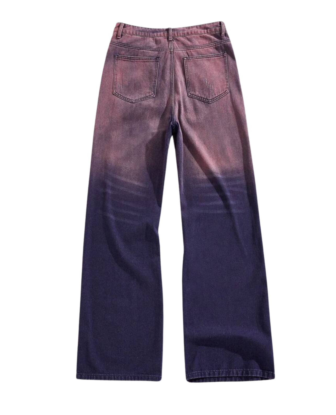 Ink Straight Leg Mens Denim Jeans - Purple