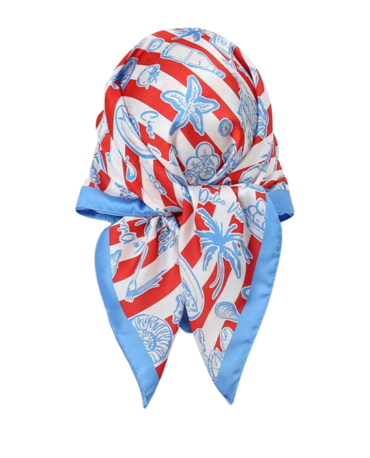 Summer Breeze Head Scarf - Red/Combo