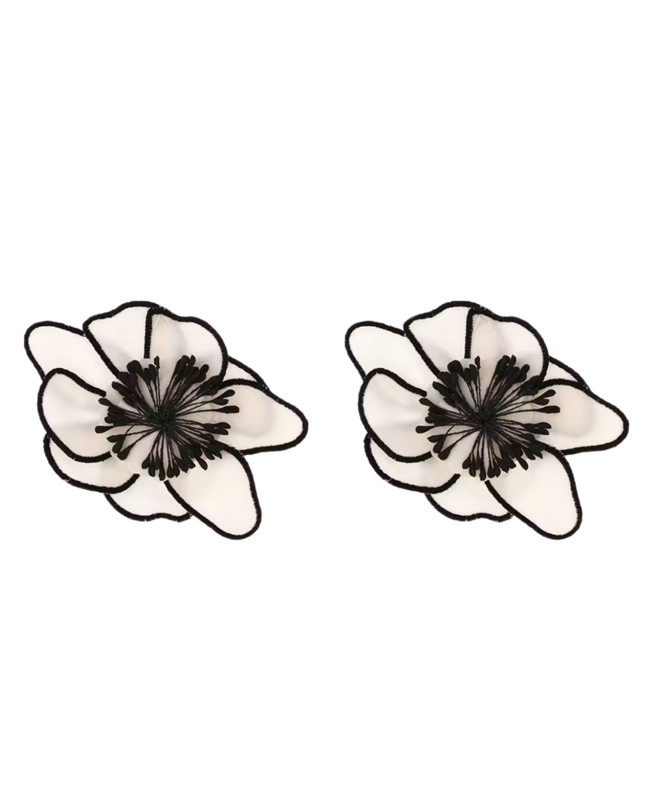 Class In Session Oversized Earrings - White