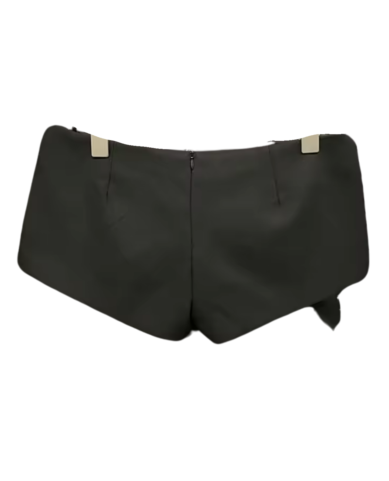Not So Innocent Low Rise Micro Shorts - Black