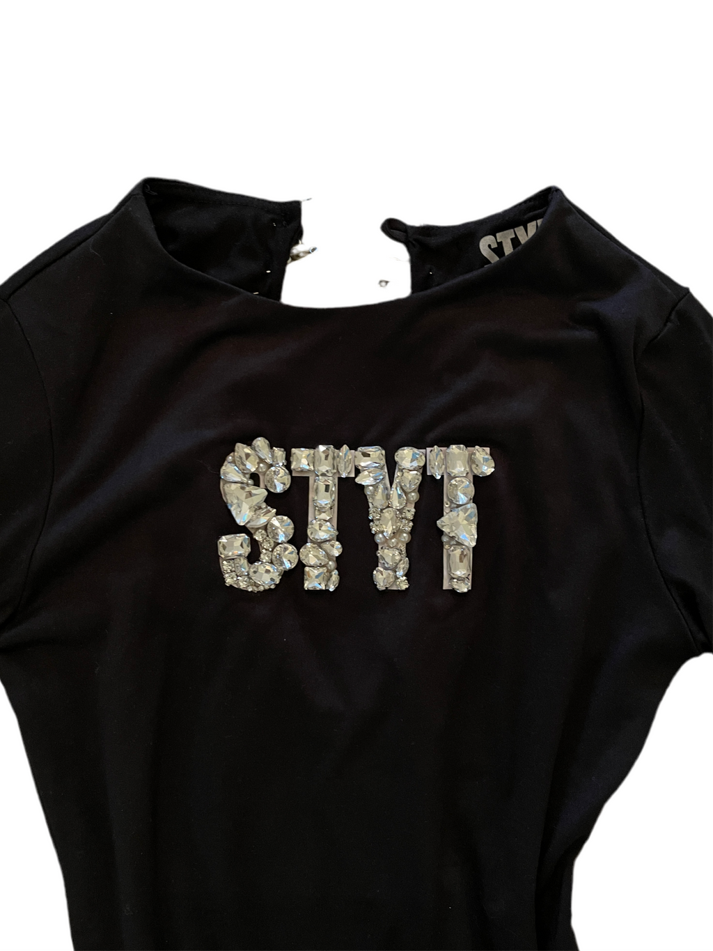 Ice Me Out Embellished Romper - Black