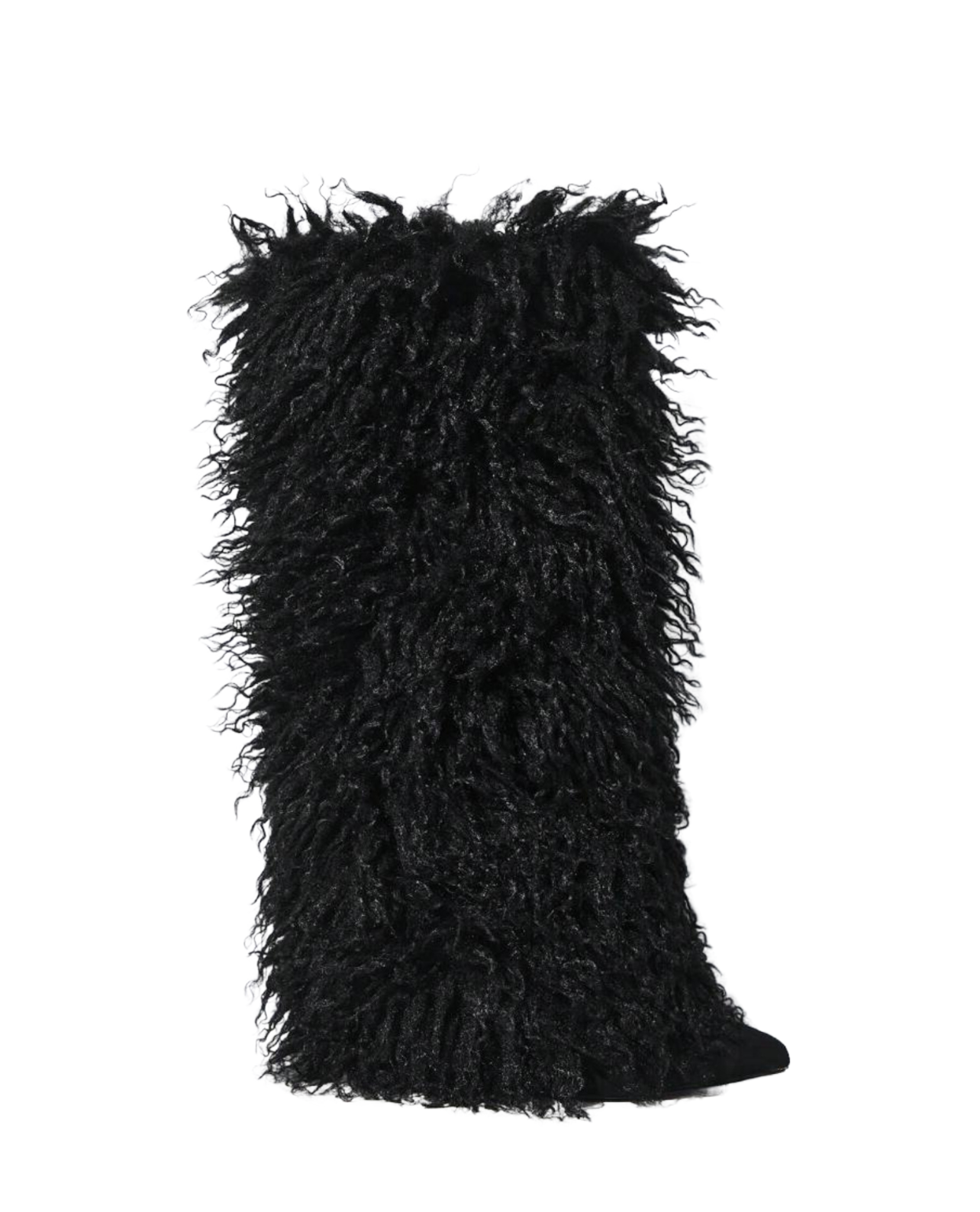 Center of Attention Vegan Fur Heels - Black