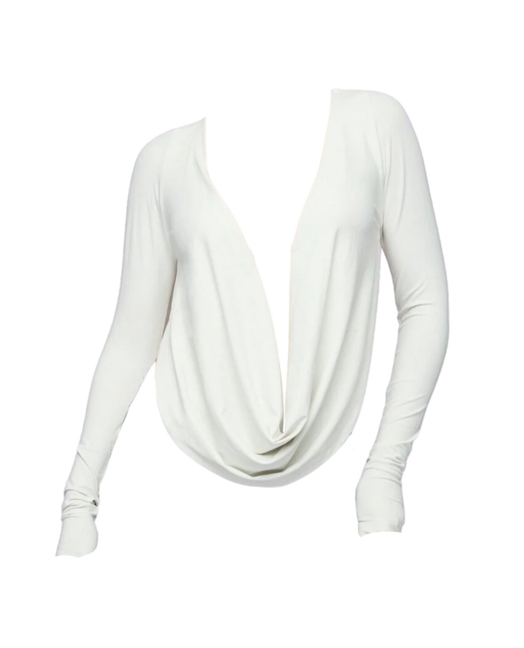 White Out Deep Plunge Top - White