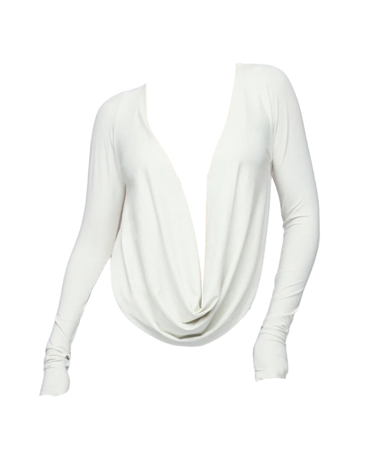 White Out Deep Plunge Top - White