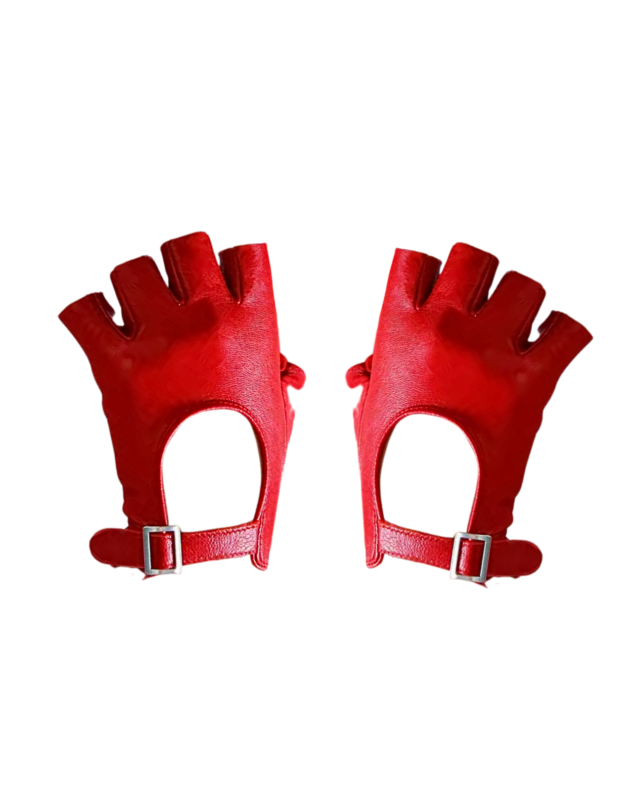 No Trace Genuine Leather Gloves - Red