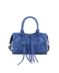 The Moment Tote Vegan Leather Handbag - Blue