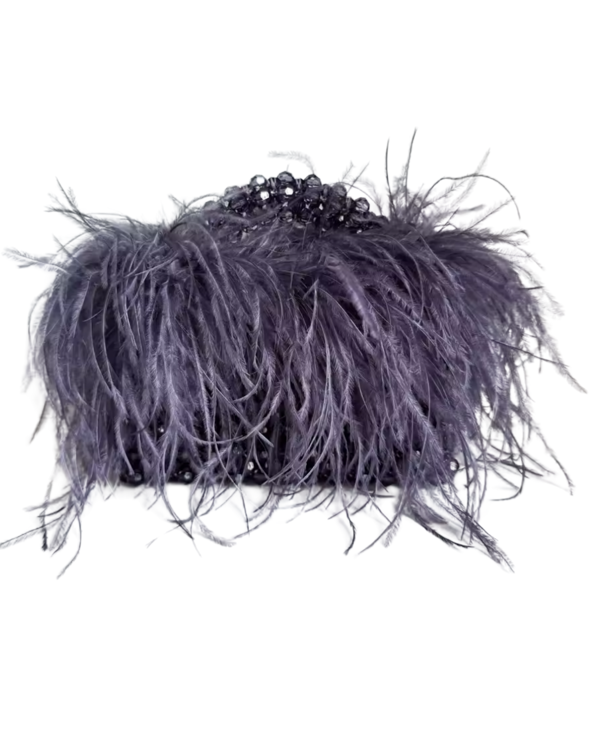 Heart’s Desire Ostrich Top Handle Purse - Orange