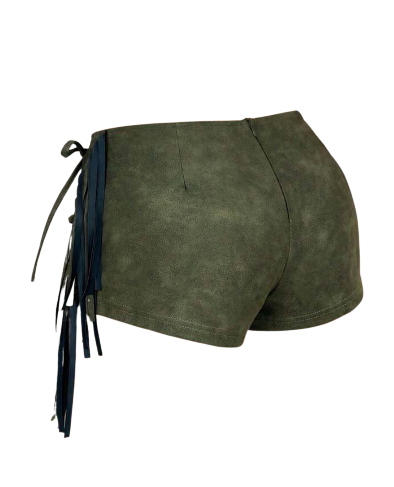 Whiplash Low Rise Micro Mini Shorts - Brown