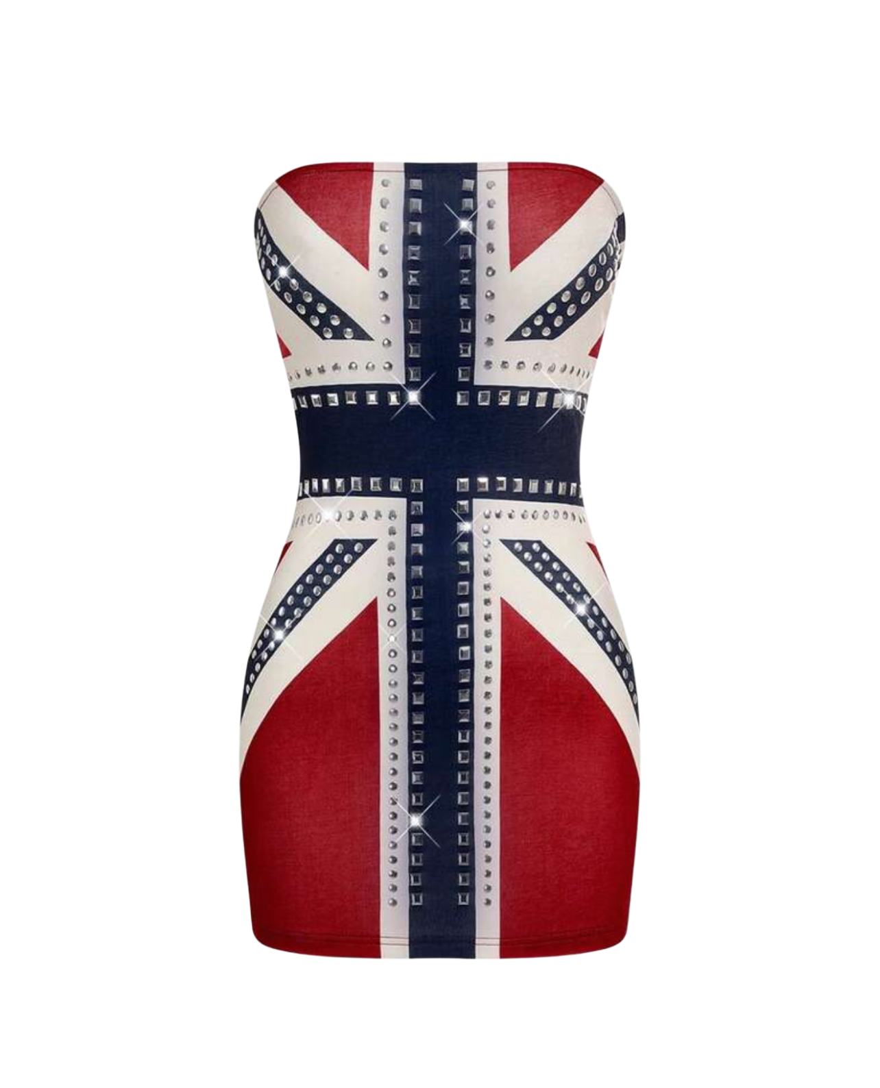 Brit Babe Tube Mini Dress - Red