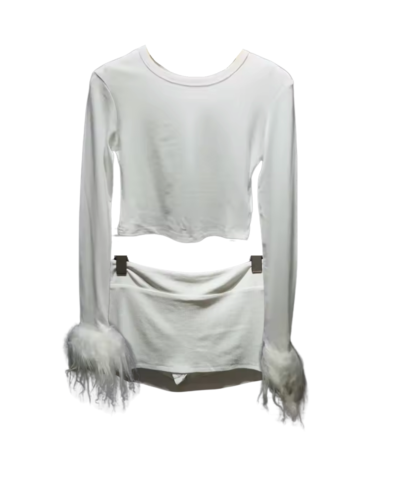 High Maintenance Lamb Skirt Set - Grey