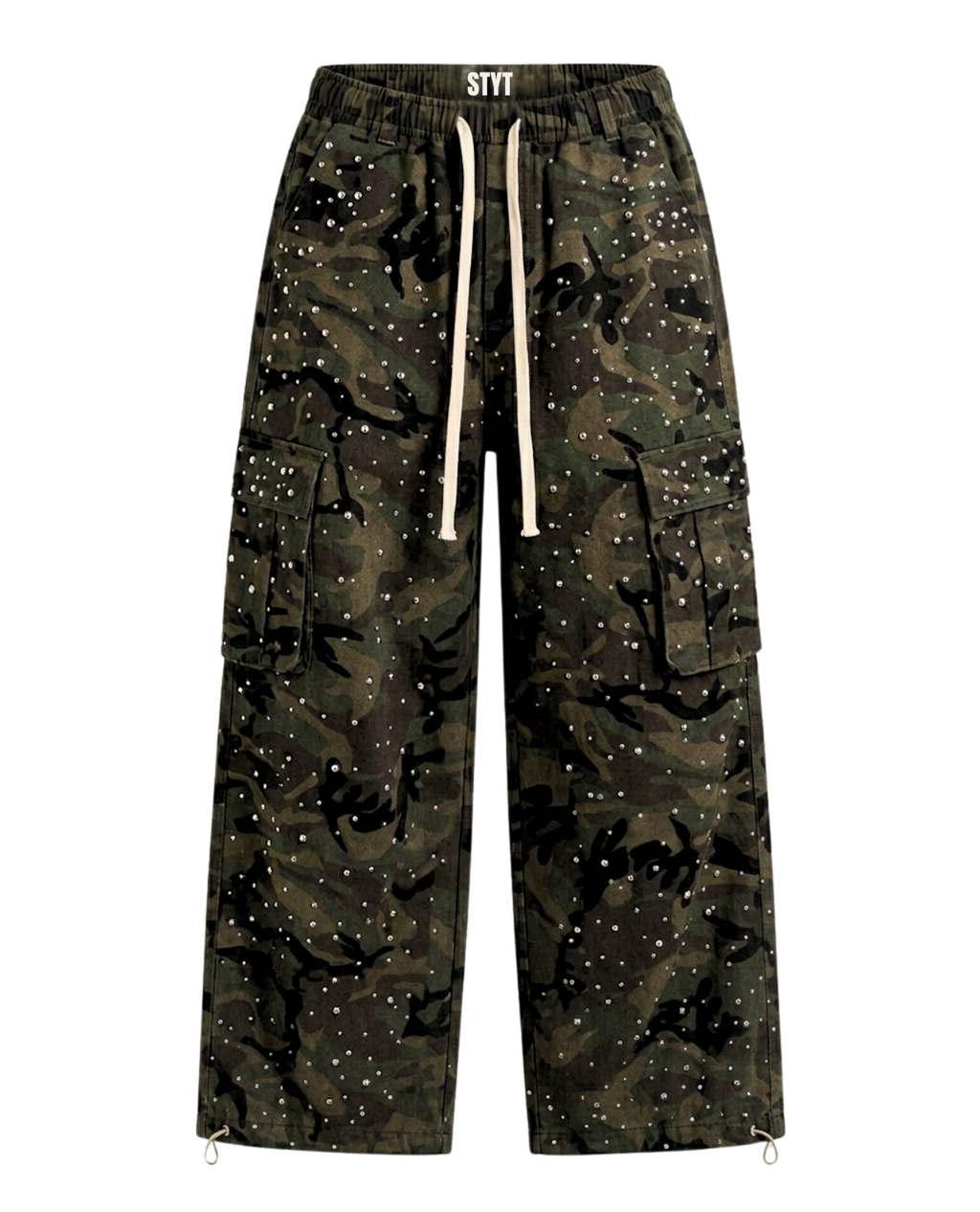 Combat Cutie Wide Leg Pants - Camouflage