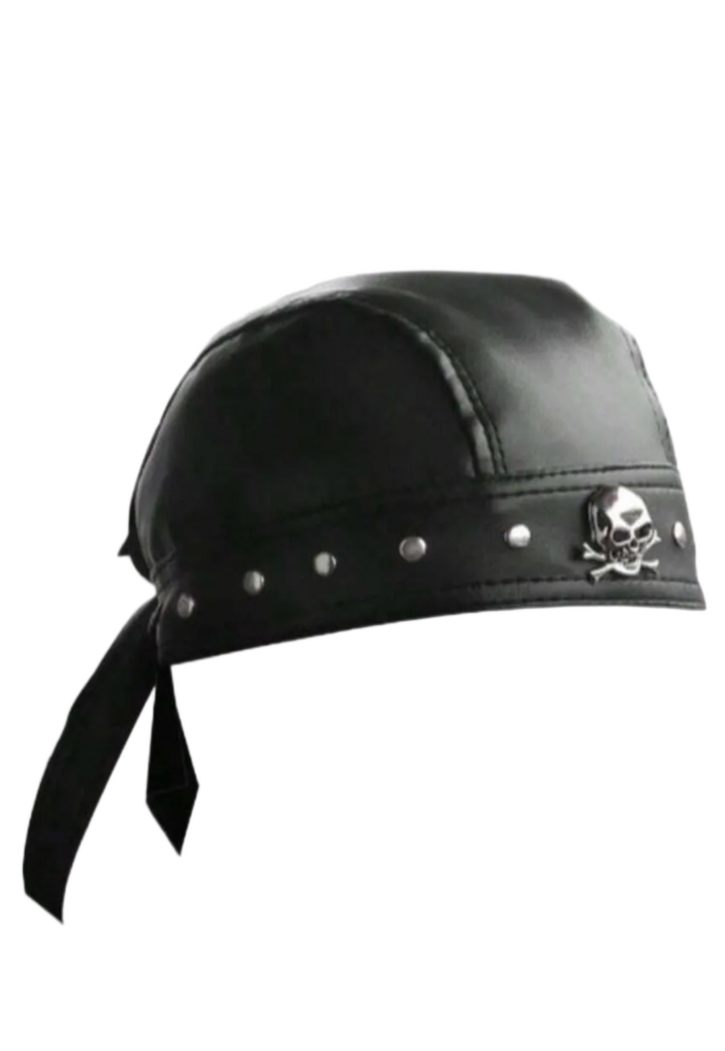 Moto Madness Vegan Leather Cap - Red
