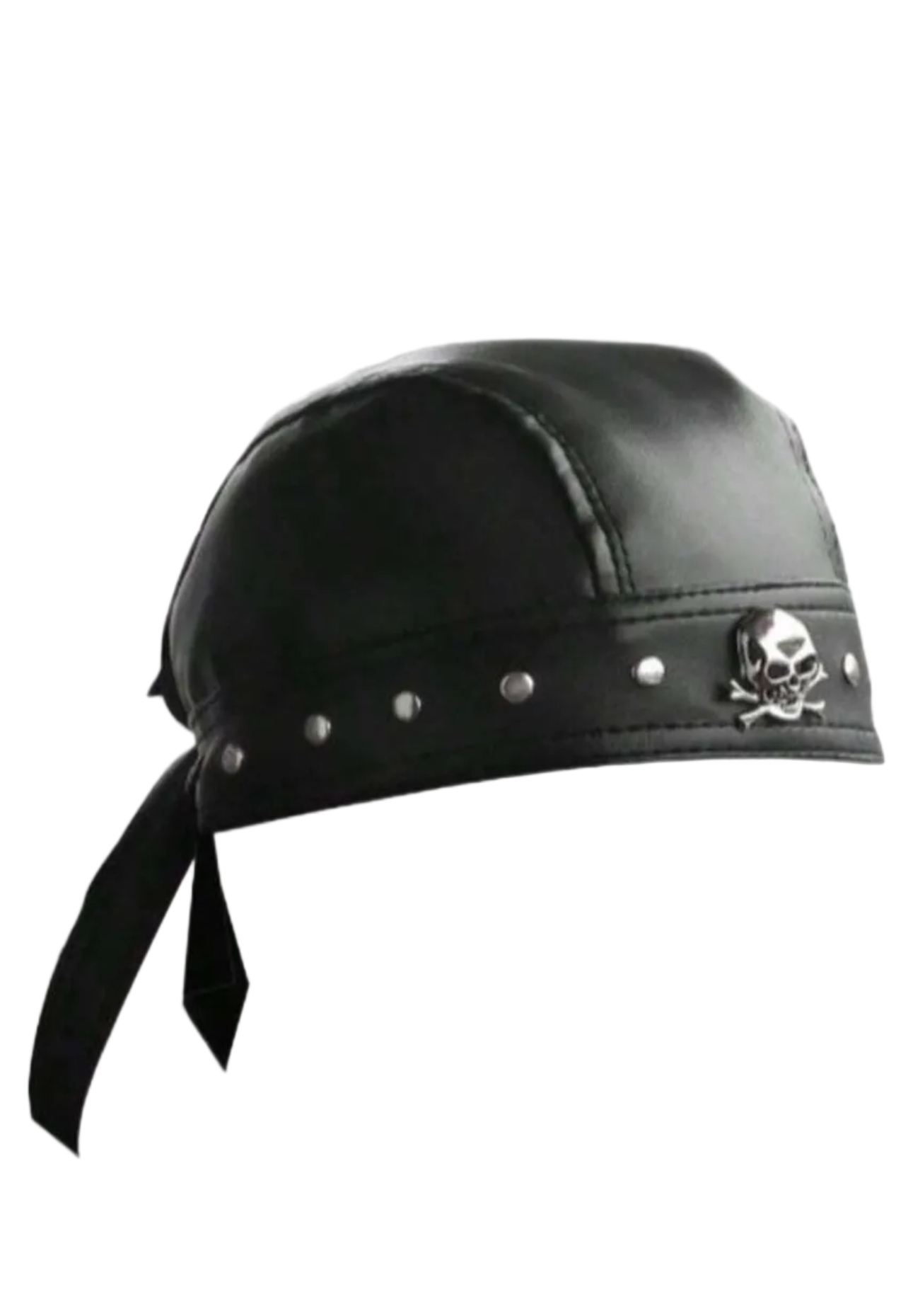 Moto Madness Vegan Leather Cap - Red
