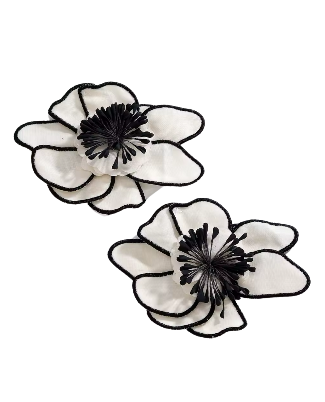 Class In Session Oversized Earrings - White