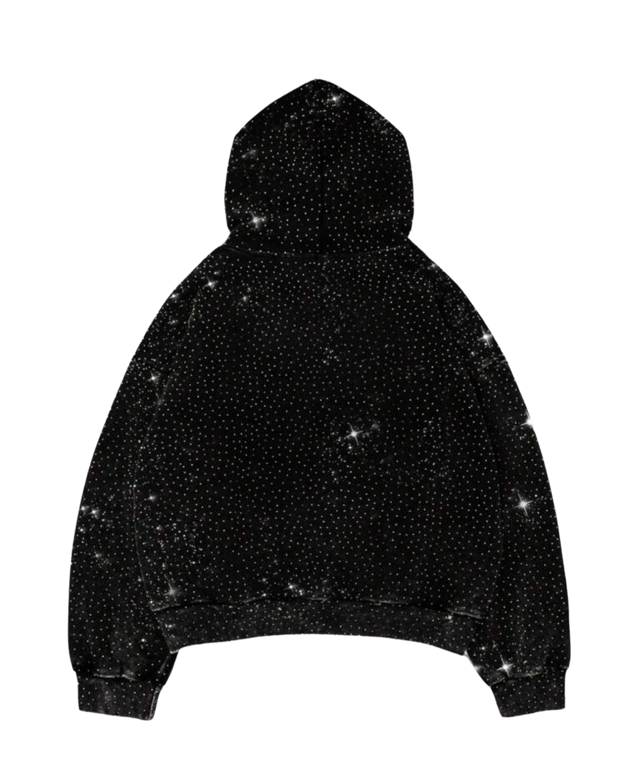 Wish Come True Oversized Unisex Hoodie - Black