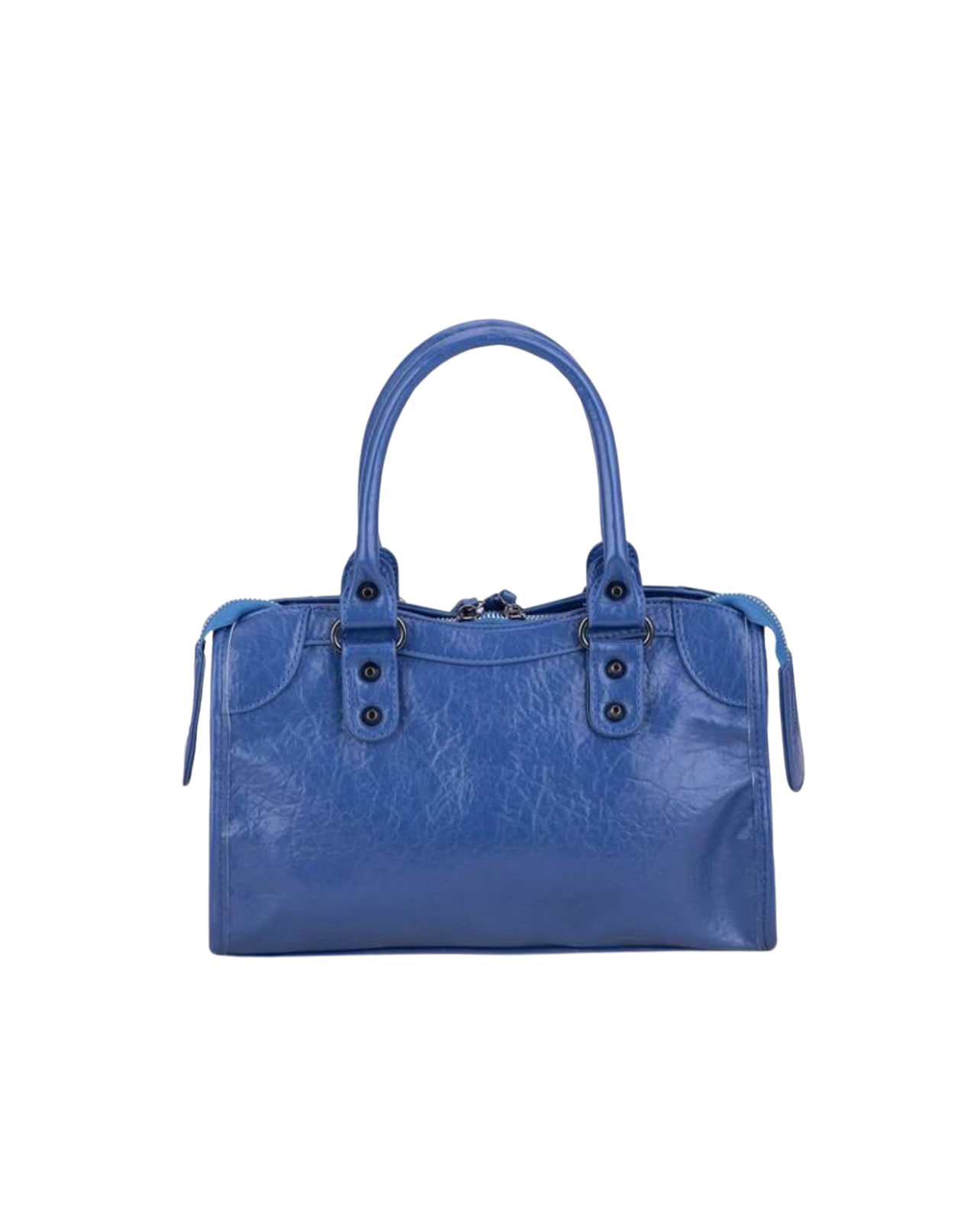 The Moment Tote Vegan Leather Handbag - Blue