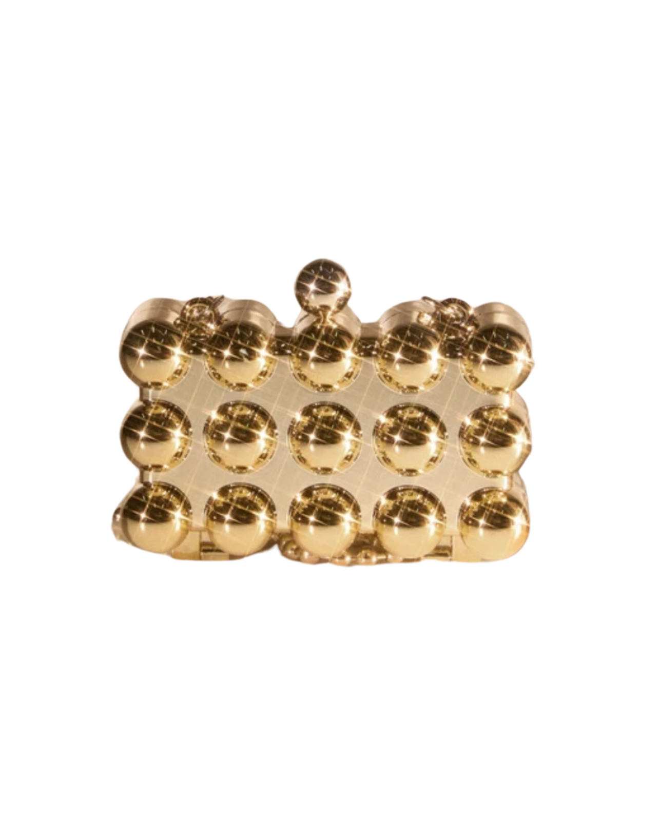 Gold Digger Bubble Clutch - Gold