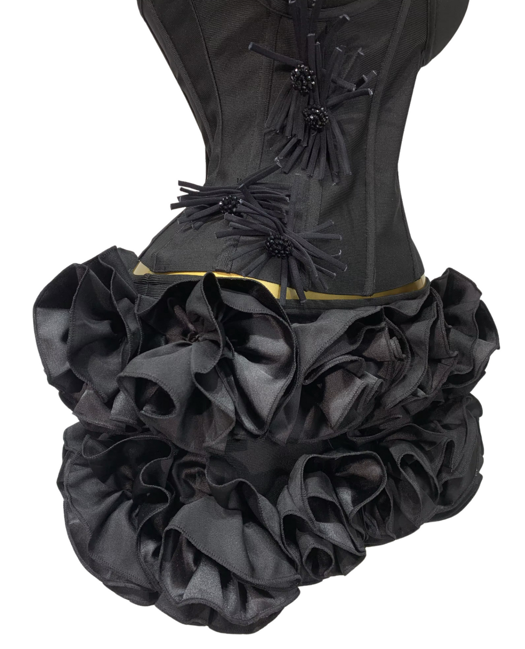 Reservation Only Mini Skirt Set - Black