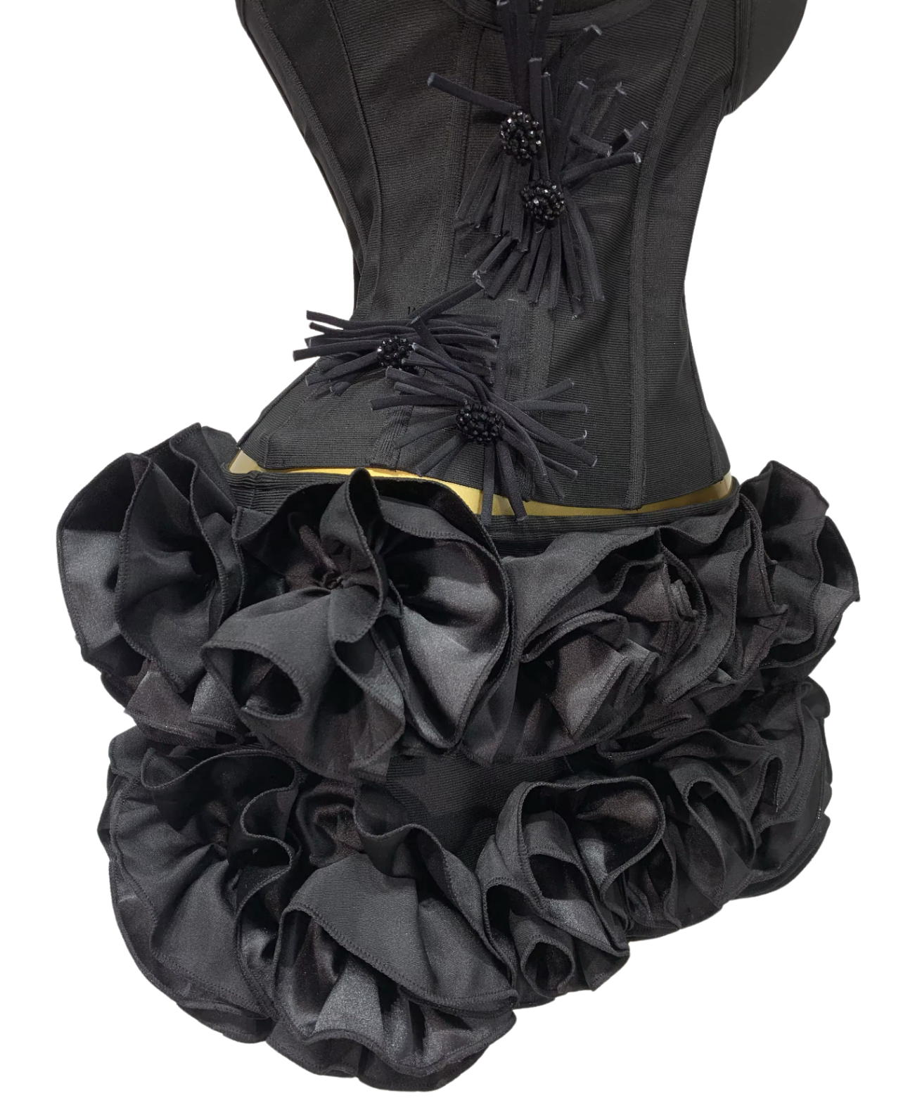 Reservation Only Mini Skirt Set - Black