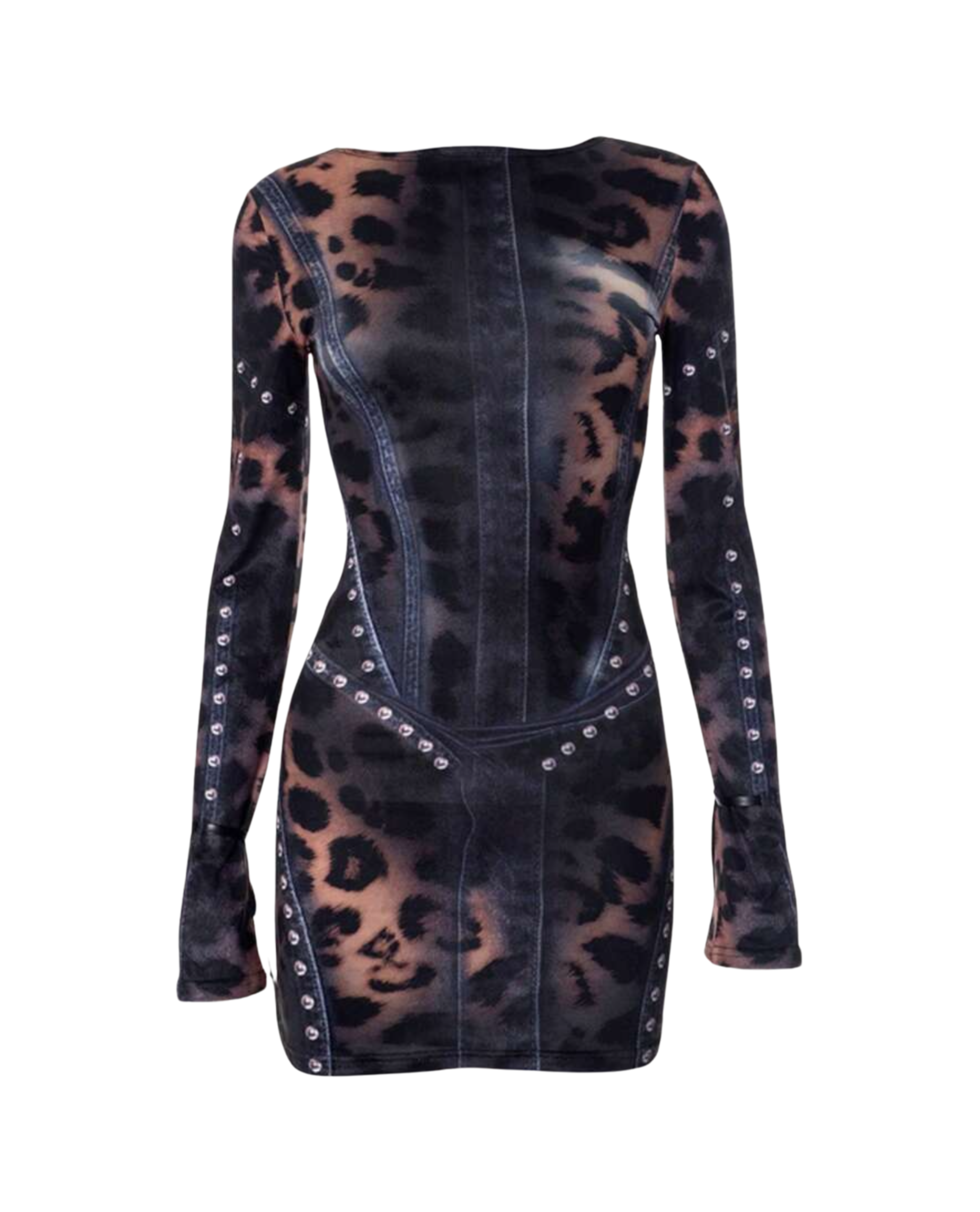 Wild Side Mini Dress - Black