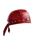 Moto Madness Vegan Leather Cap - Red