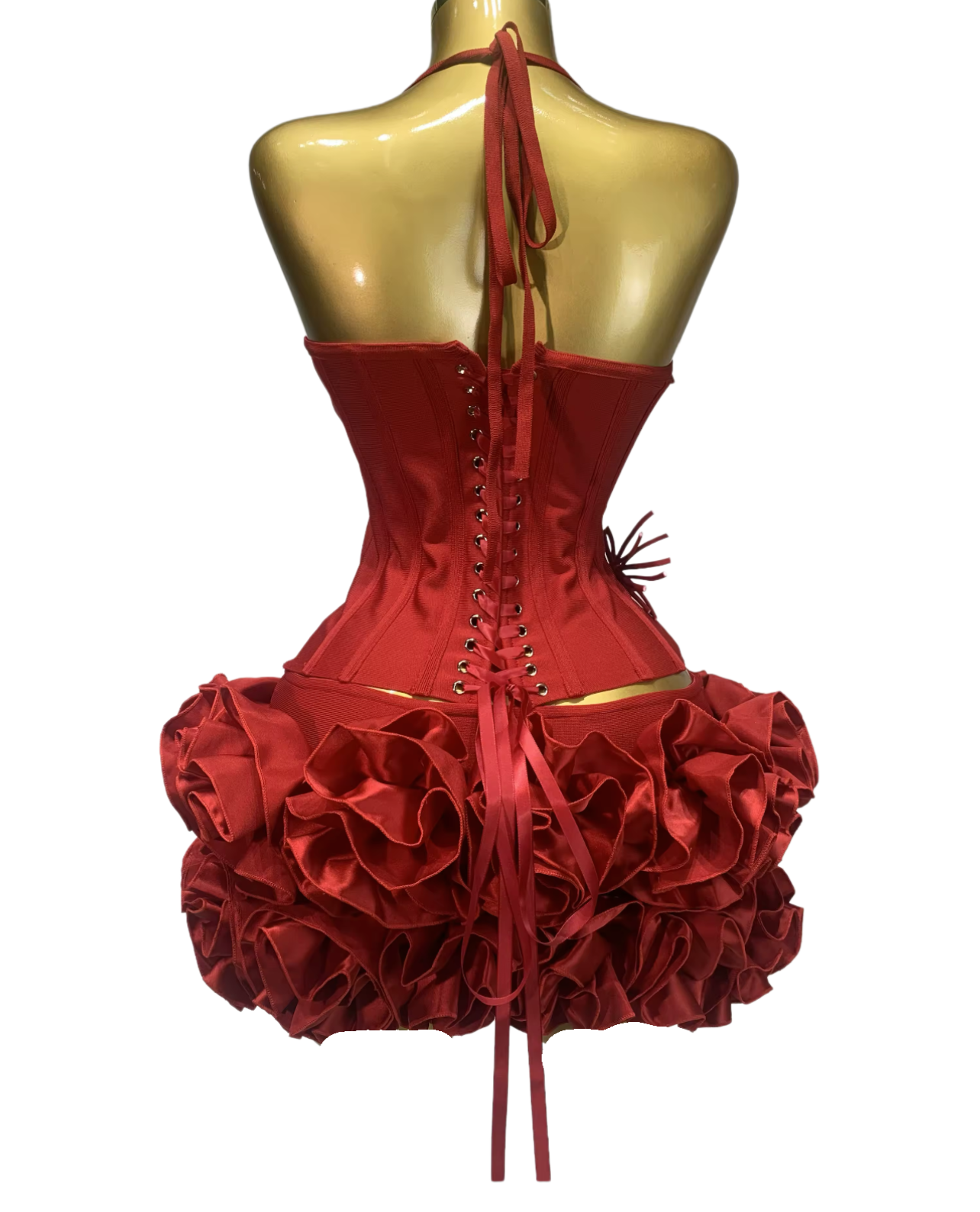 Reservation Only Mini Skirt Set - Black