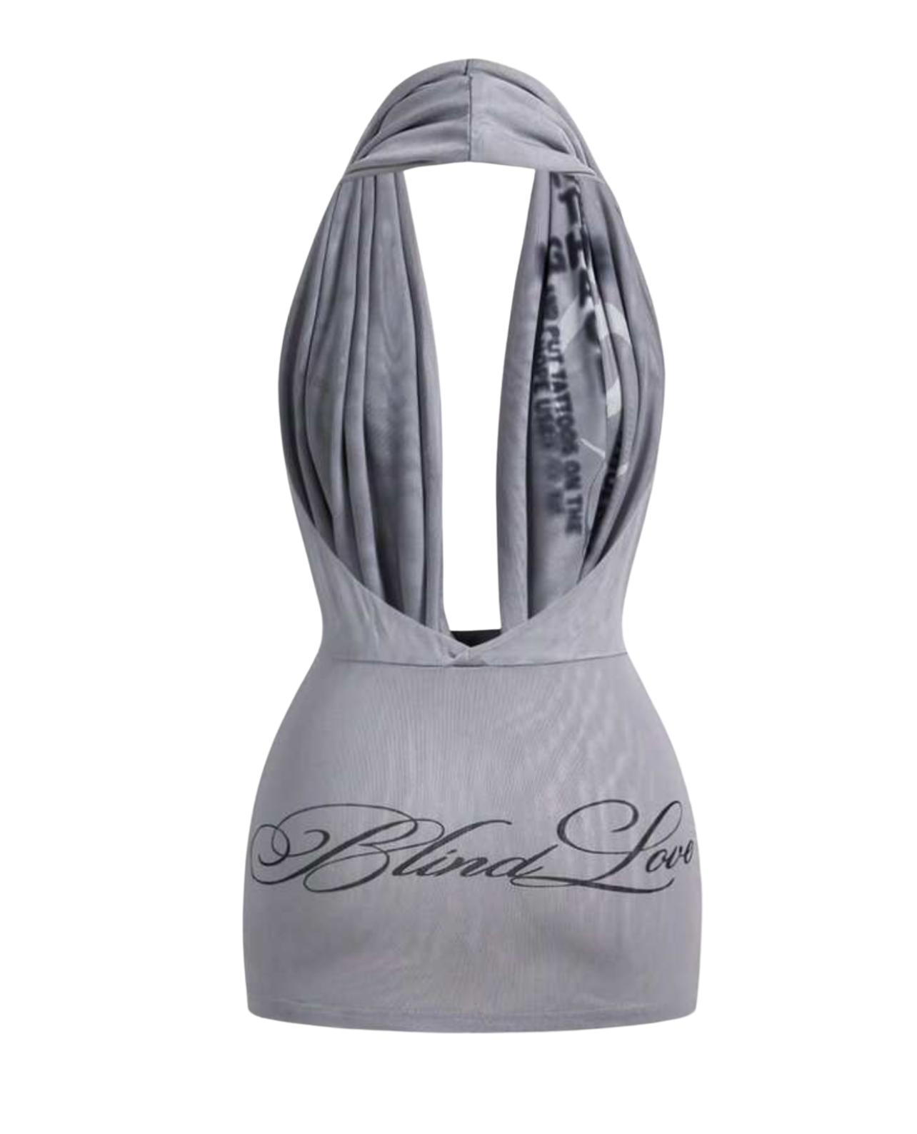 Obsessed With Me Plunge Mini Dress - Grey