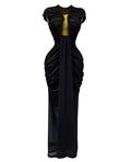Key To My Heart Maxi Dress - Black