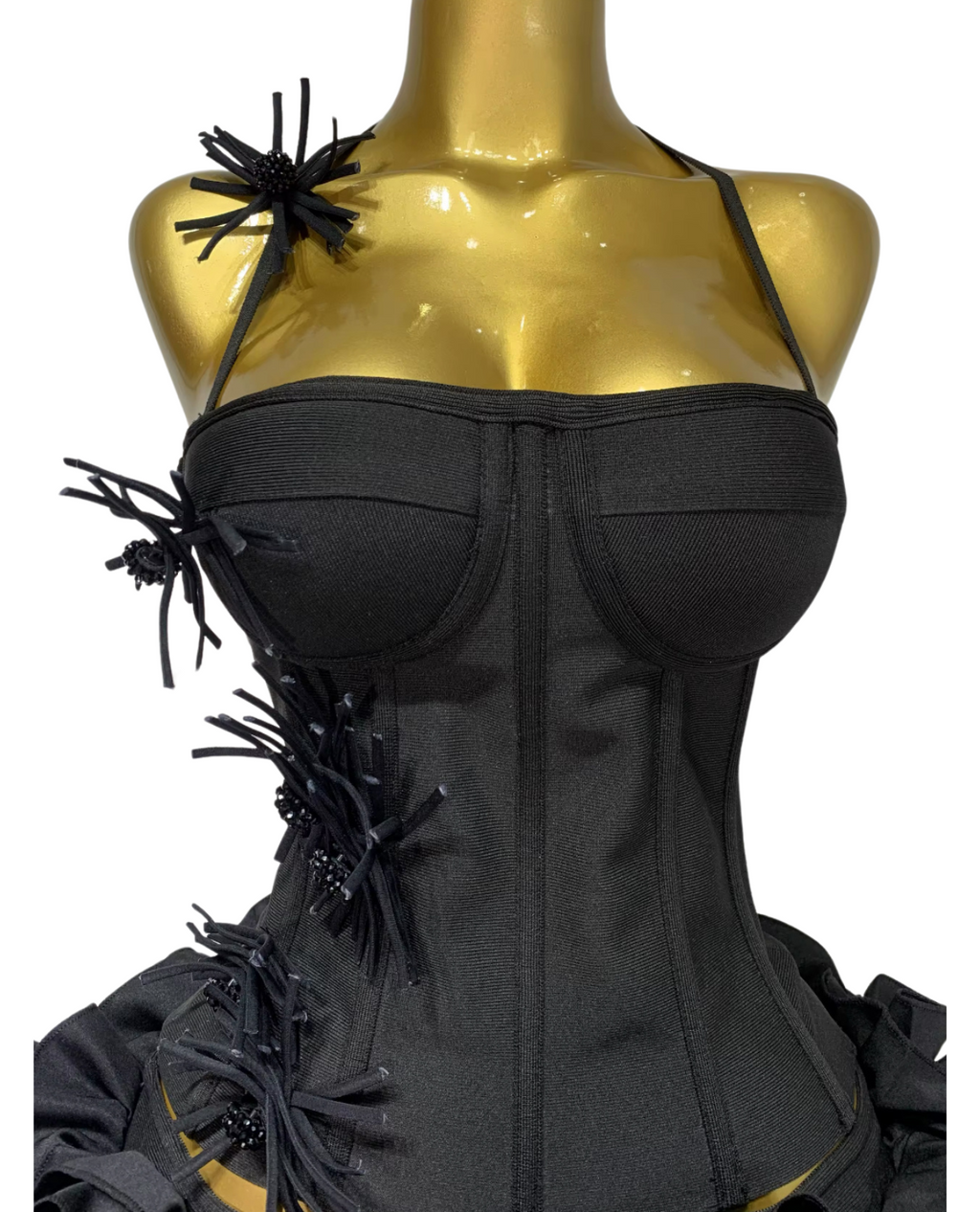 Reservation Only Mini Skirt Set - Black