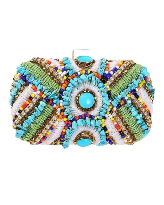 Treasure Beaded Clutch - Multi