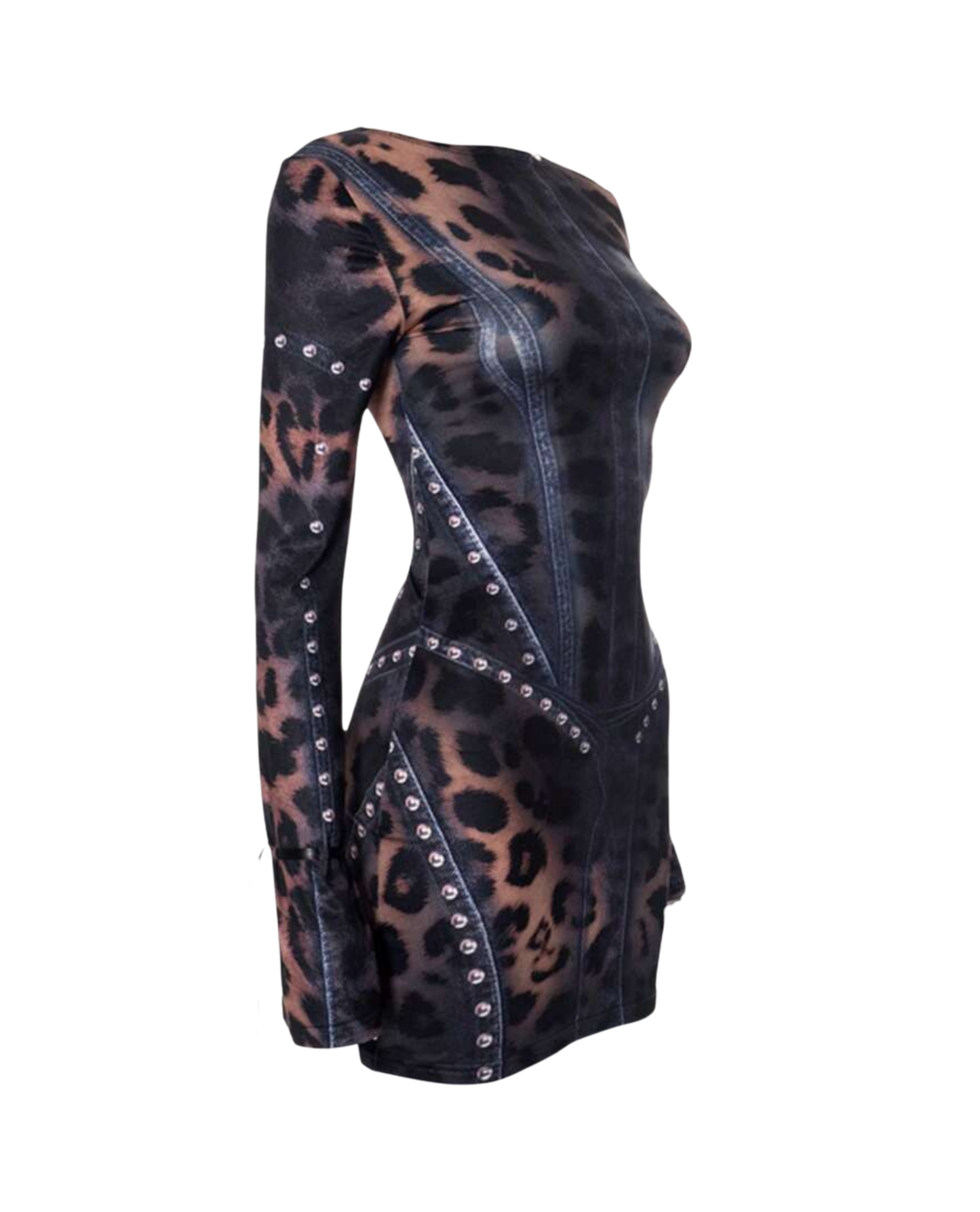 Wild Side Mini Dress - Black