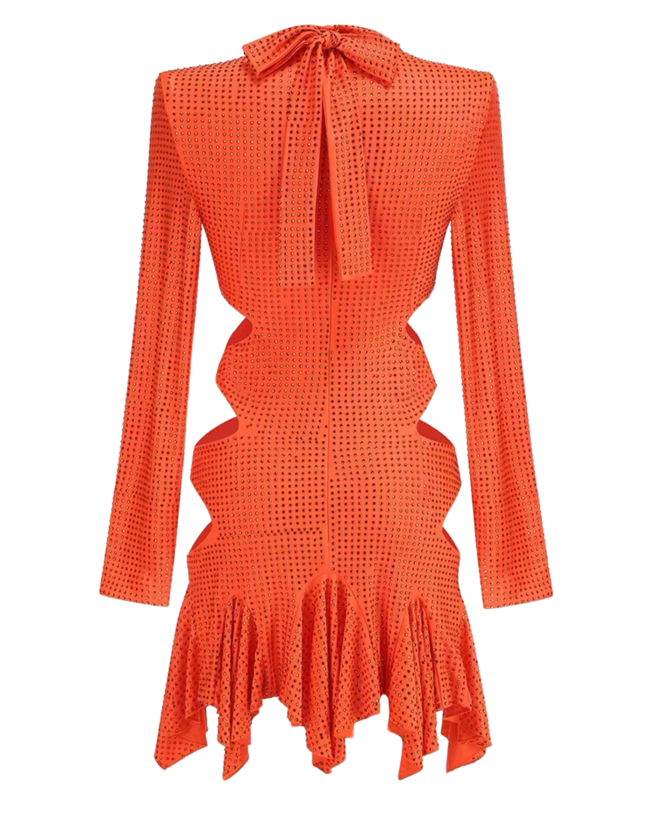 Cartagena Embellished Mini Dress - Orange