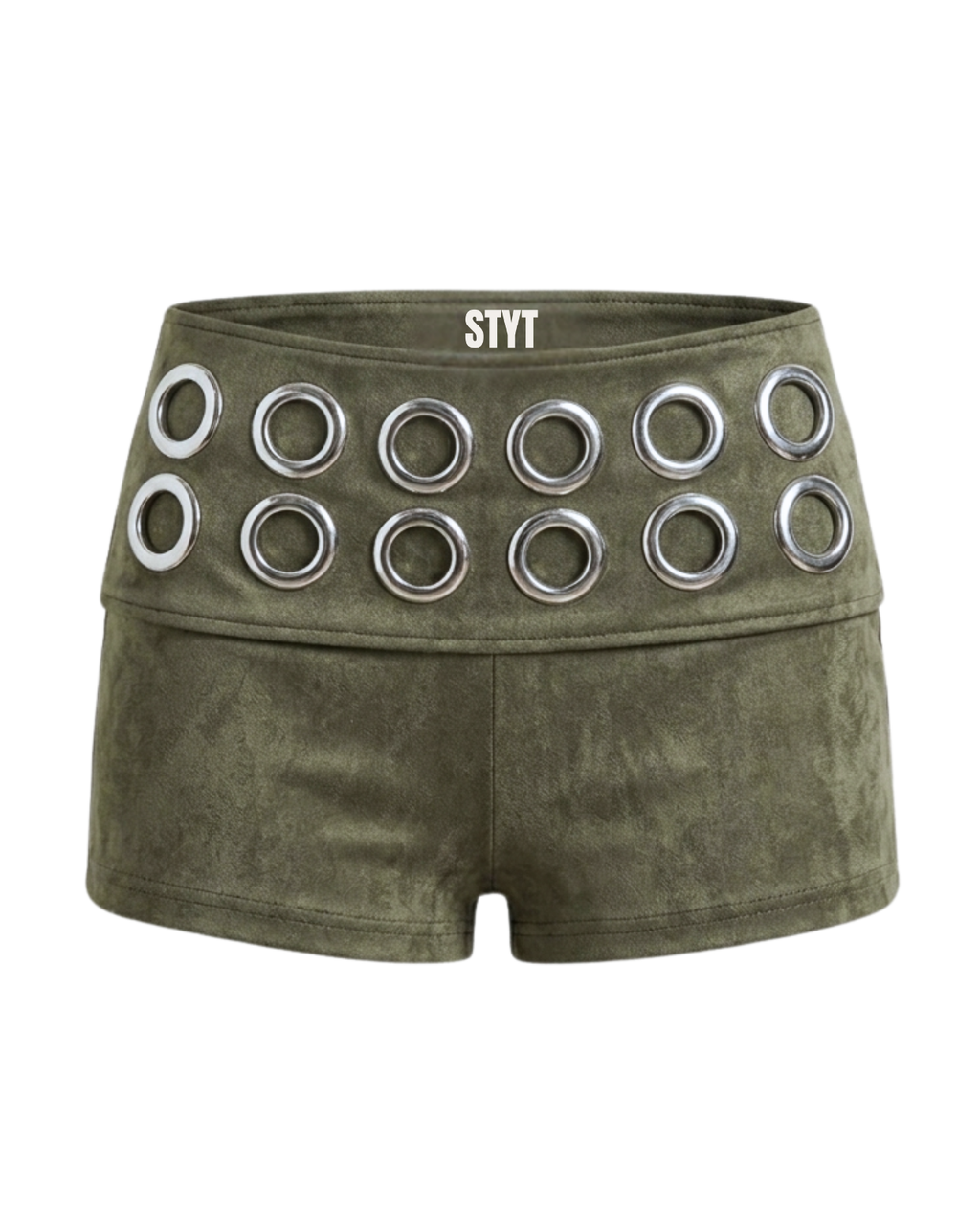 Ringleader Low Rise Micro Mini Shorts - Olive
