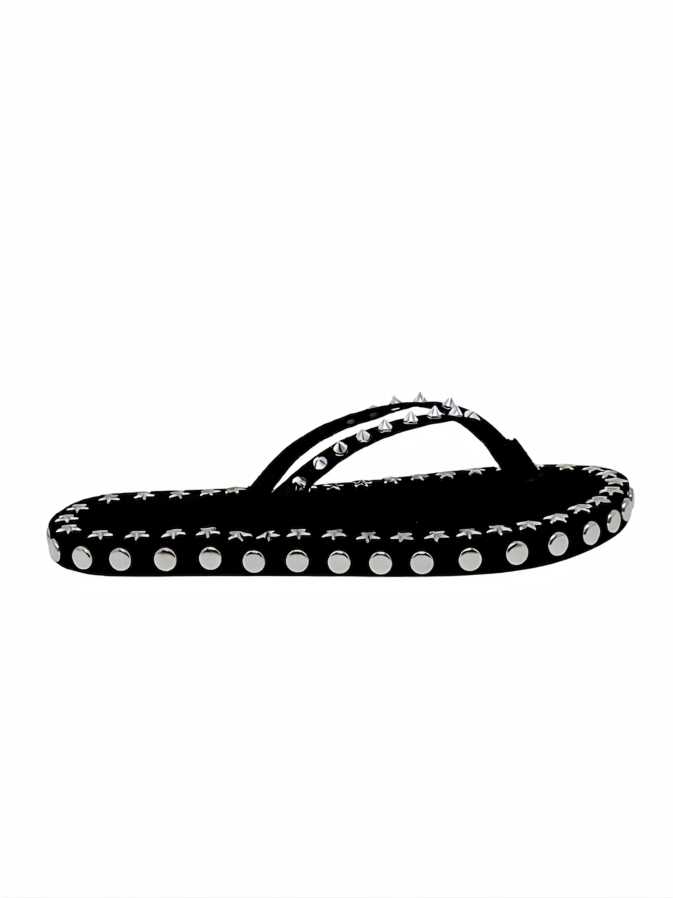 Starstruck Studded Flip Flops - Black