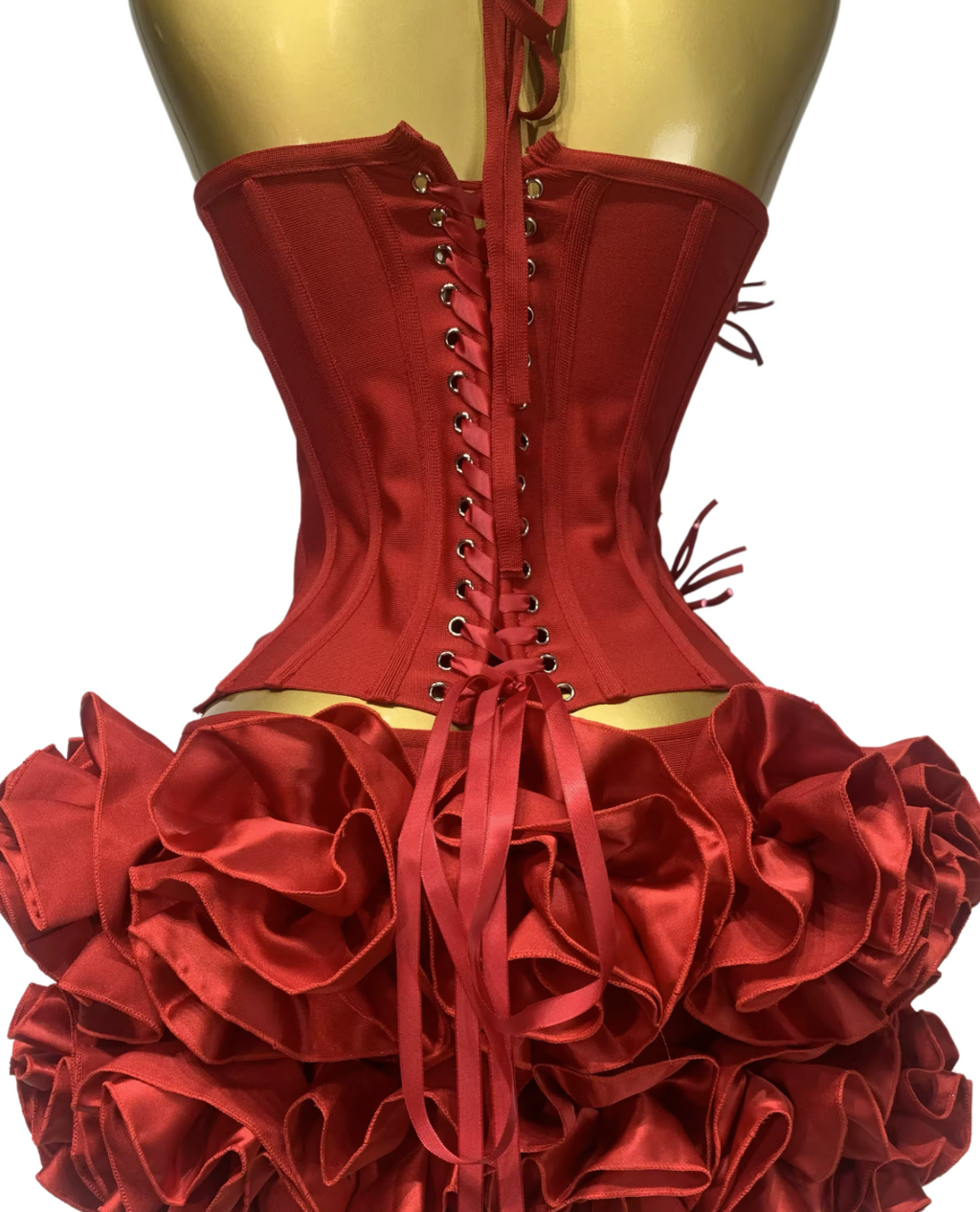 Reservation Only Mini Skirt Set - Black