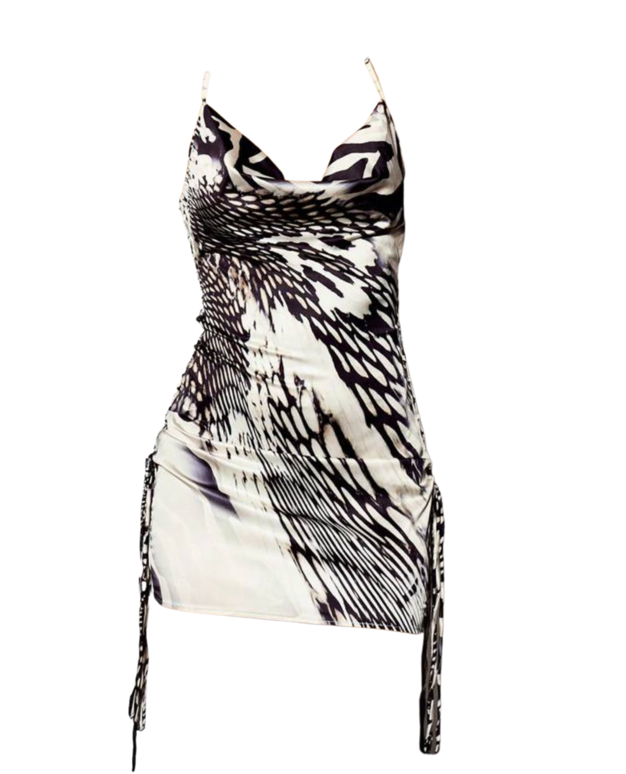 Eyes On Me Satin Mini Dress - White